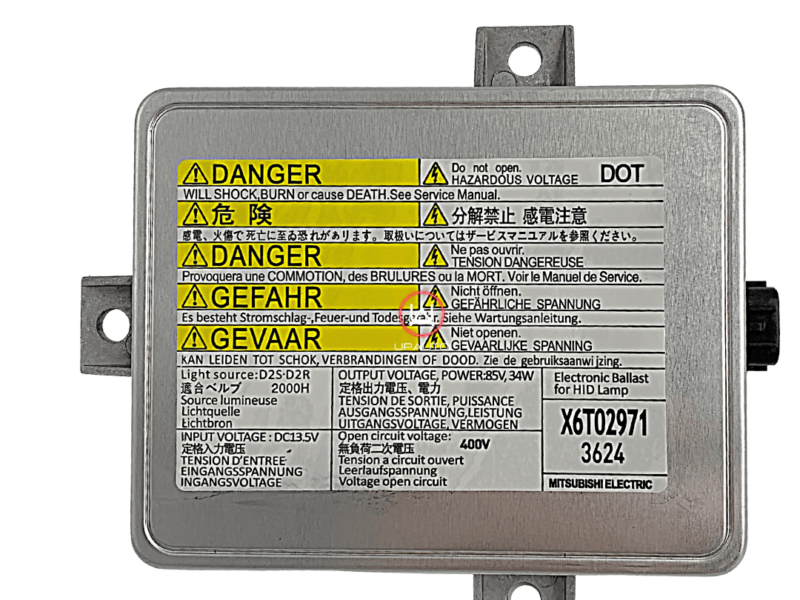 Ballast xénon type Mitsubishi  X6T02981 / W3T11371 / W3T10471