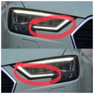 Module led d’éclairage de jour Audi A3 8V phase 2 Led et Matrix Led