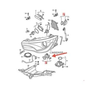 Module led feu de jour audi a1 8X 2010 2011 2012 2013 2014 8x0998475