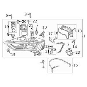 Headlight LED module