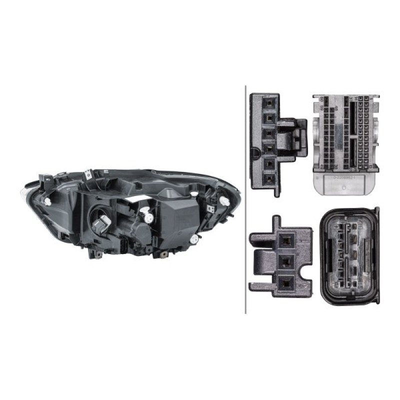 Phare led droit BMW série 1 f20 LCI 7414142 Connecteur 7498938 7471340 7214788 7453518