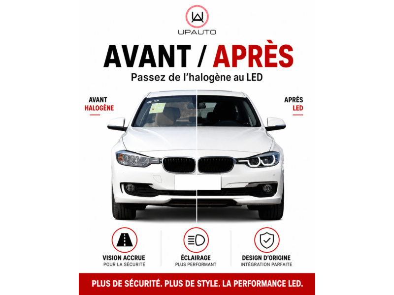 Phare full led upgrade pour bmw série 3 f30 f31 version halogène