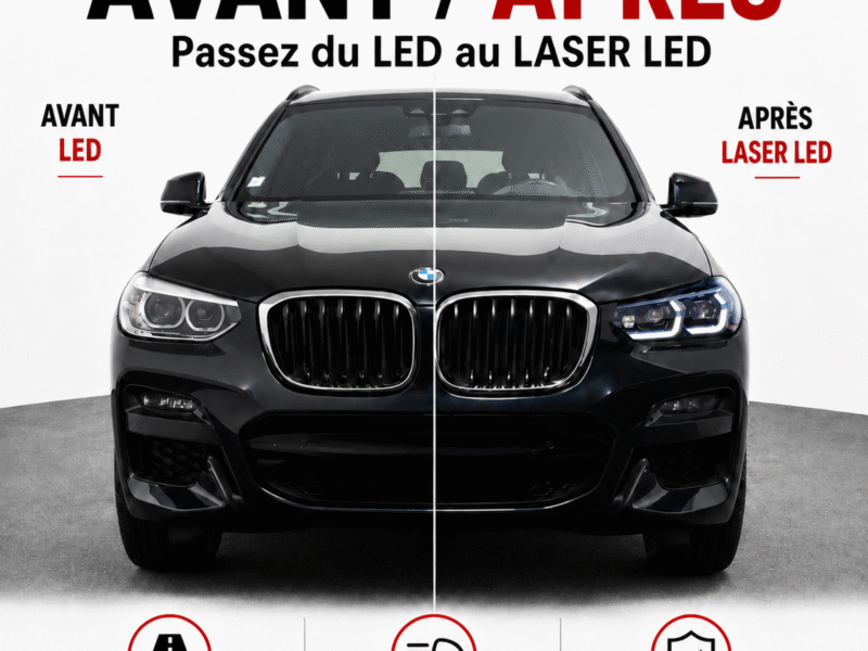 Kit conversion phare laser led LCI pour bmw X3 G01 version led pré LCI
