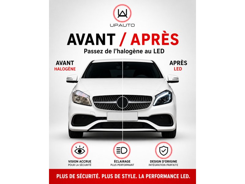 Kit conversion phare full led pour Mercedes classe A w176 2013 2014 2015 2016 2017 2018