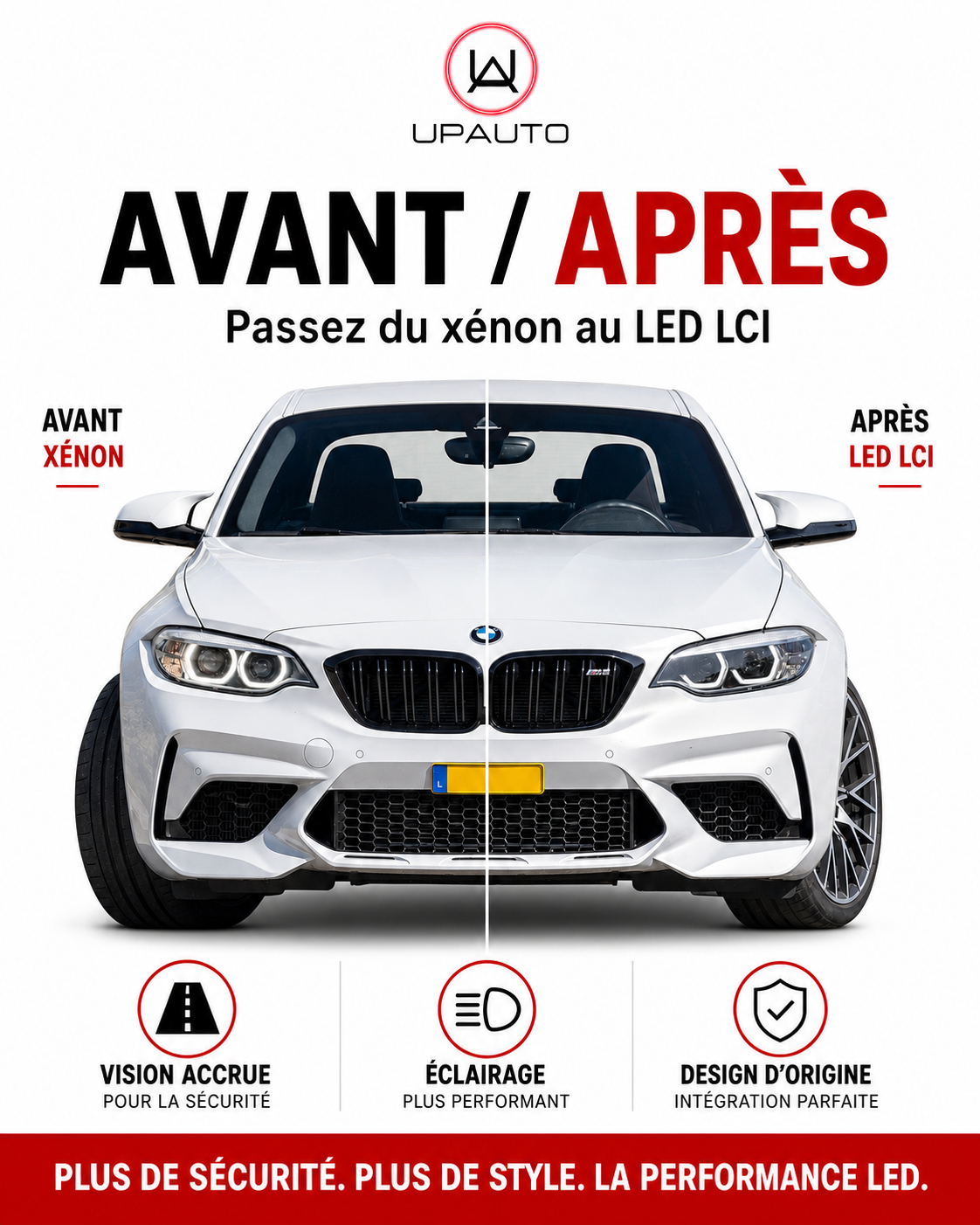 Kit phare full led adaptable plug and play bmw série 2 coupé F22 compatible version xénon